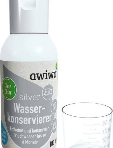 AWIWA Silver Wasserkonservierer zur Konservierung von Trinkwasser in Frischwassertanks von Campern und Wohnmobilen.