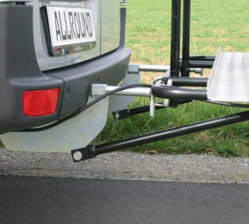 CATE Verstecker und Klemmstück für Hecklastenträger zur sicheren Verbindung beim Motorradtransport