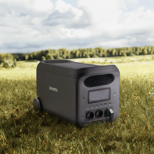 Mestic Power Station MPS-3000 mobile Powerstation 3000W mit LiFePO4 Akku und AC Steckdosen für Camping und autarke Stromversorgung