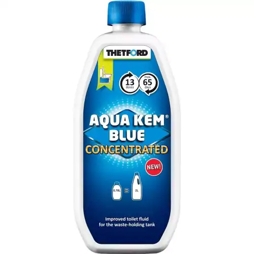 Thetford Aqua Kem Blue Concentrated 780 ml Sanitärzusatz für Campingtoilette Wohnmobil Chemietoilette