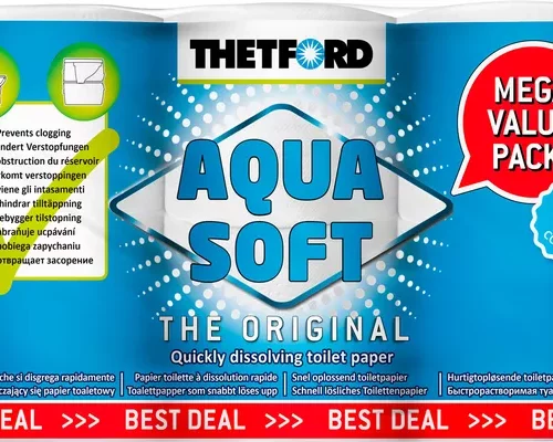 Thetford Aqua Soft Toilettenpapier für Campingtoilette schnell löslich Wohnmobil Chemietoilette