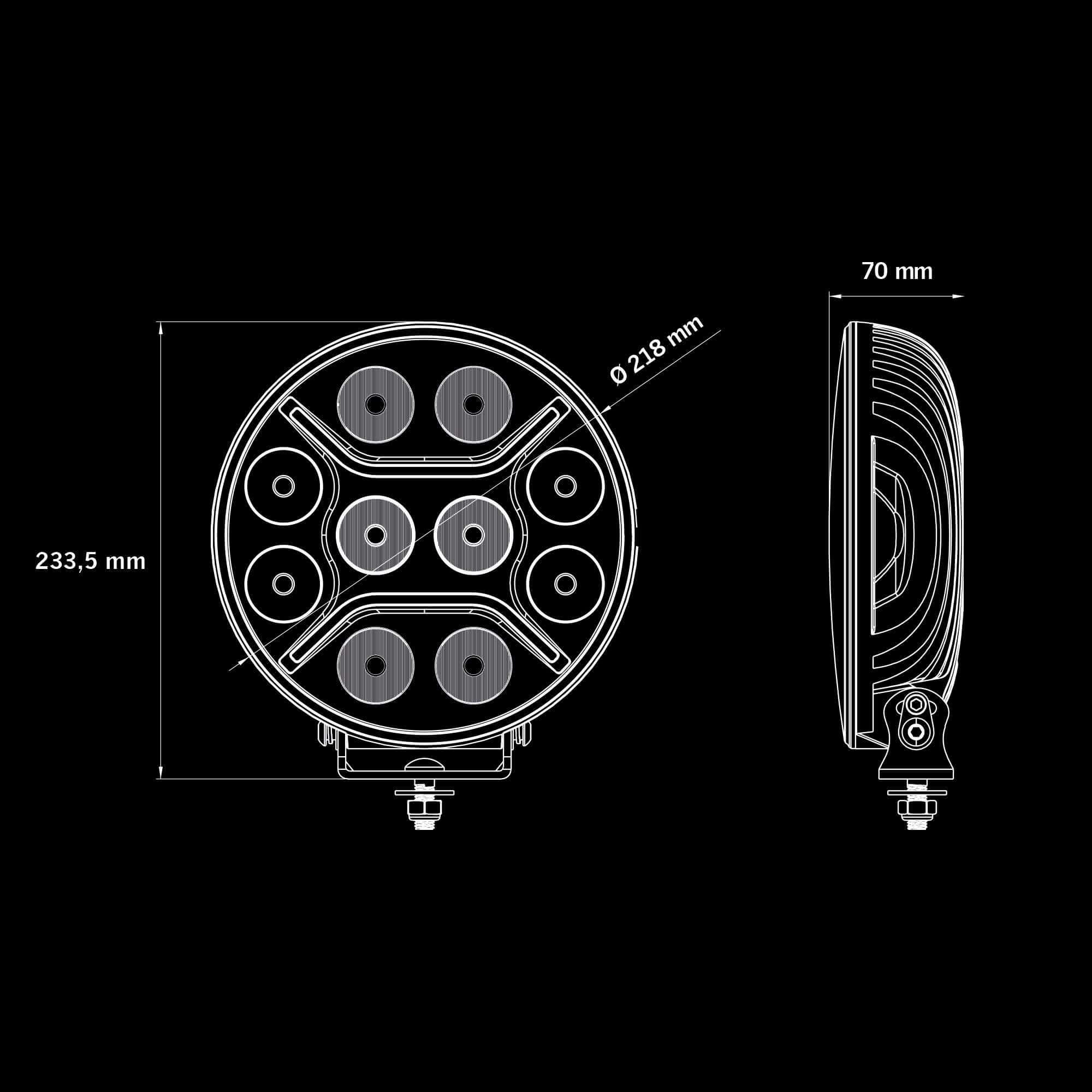 Horntools Strands DARK KNIGHT INTENSE DRIVING LIGHT 9″ – Bild 9