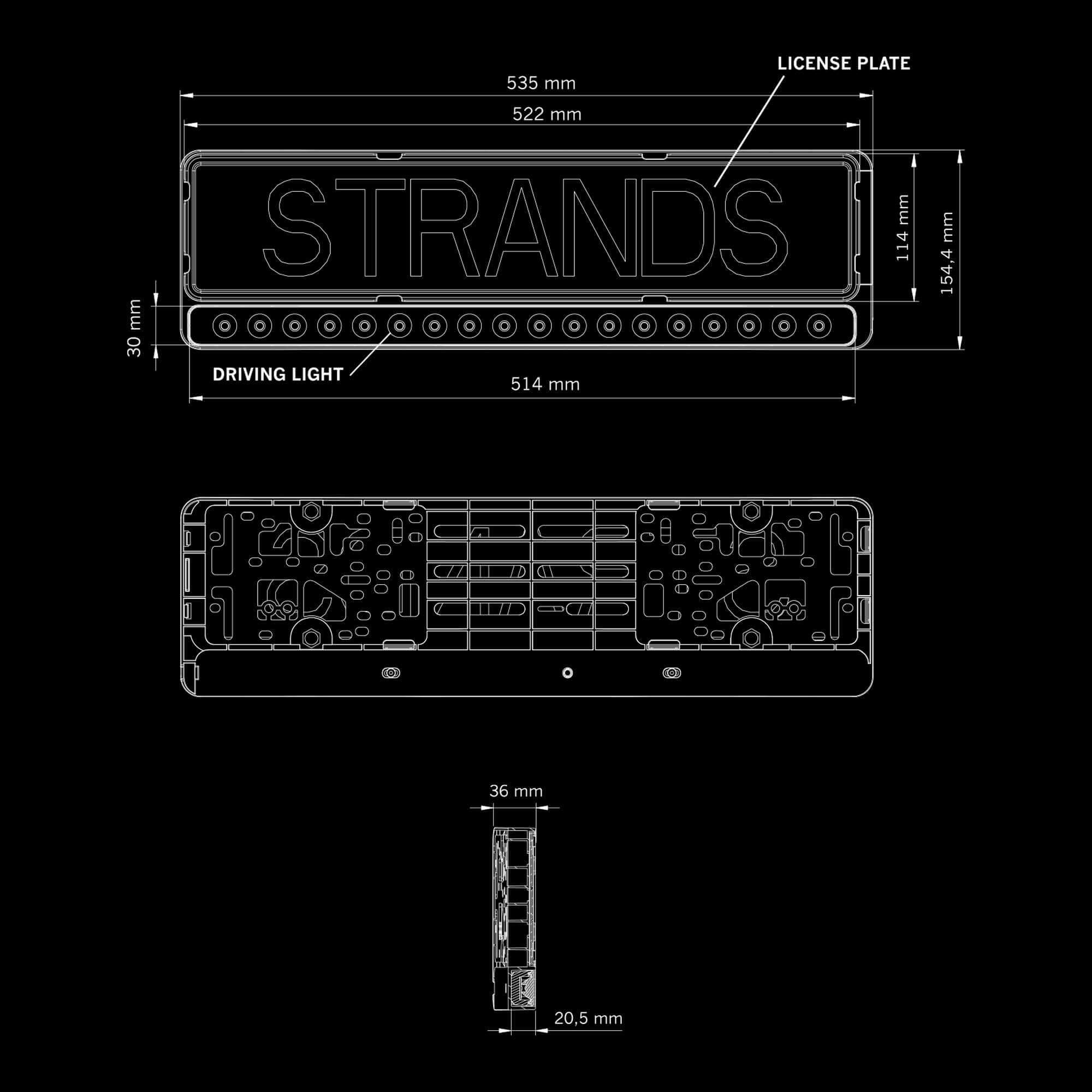Horntools Strands NUUK E-LINE BLACK LED BAR 20″ – Bild 7