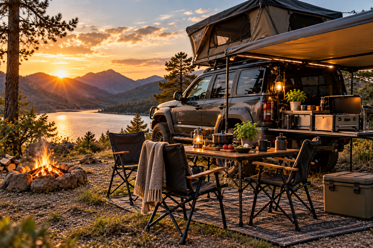 Camping Zubehör und Outdoor-Küche