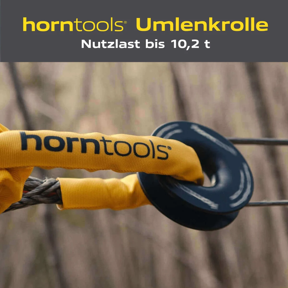 Horntools Umlenkrolle / Winch Ring 10.000 kg – Bild 3