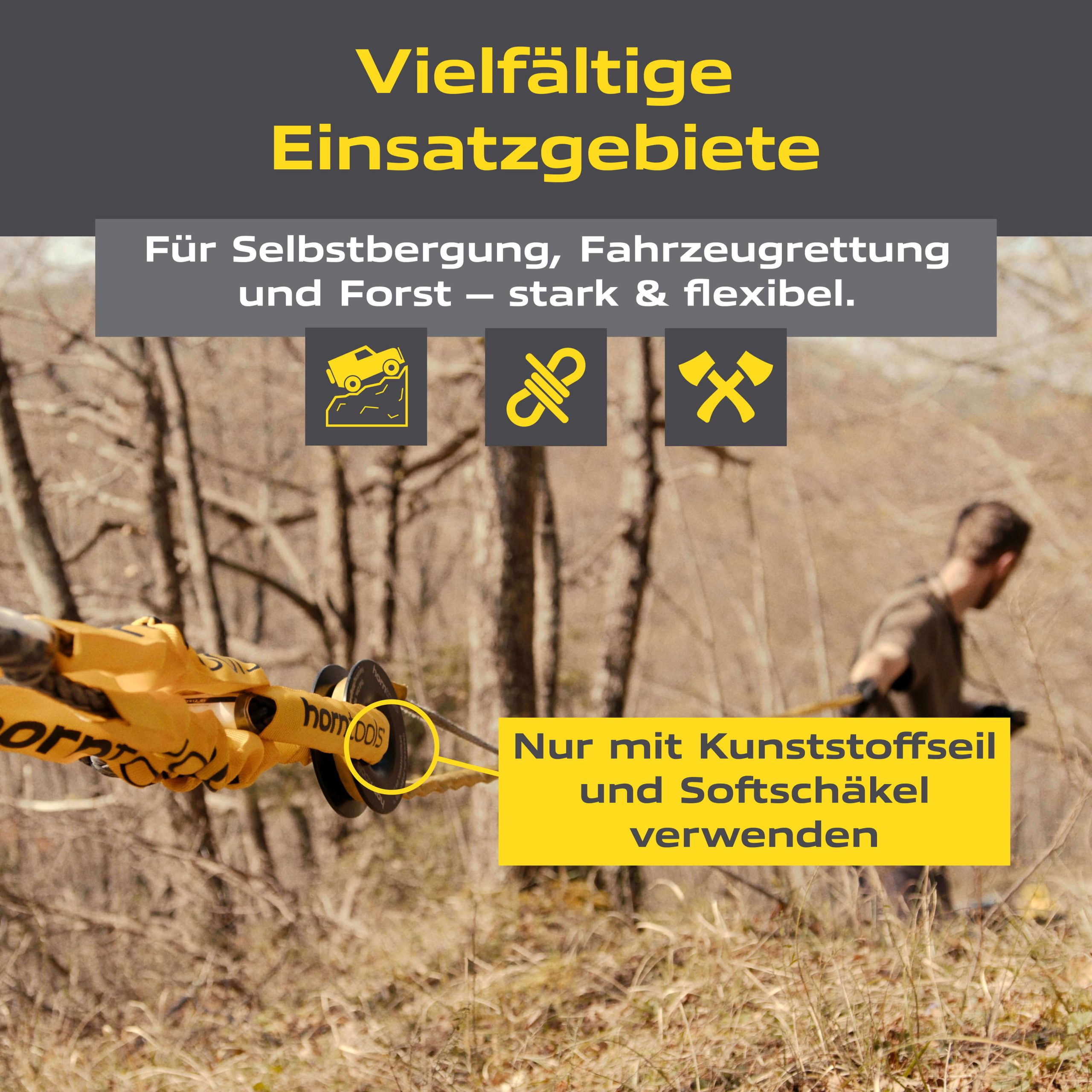 Horntools Umlenkrolle / Winch Ring 10.000 kg – Bild 4