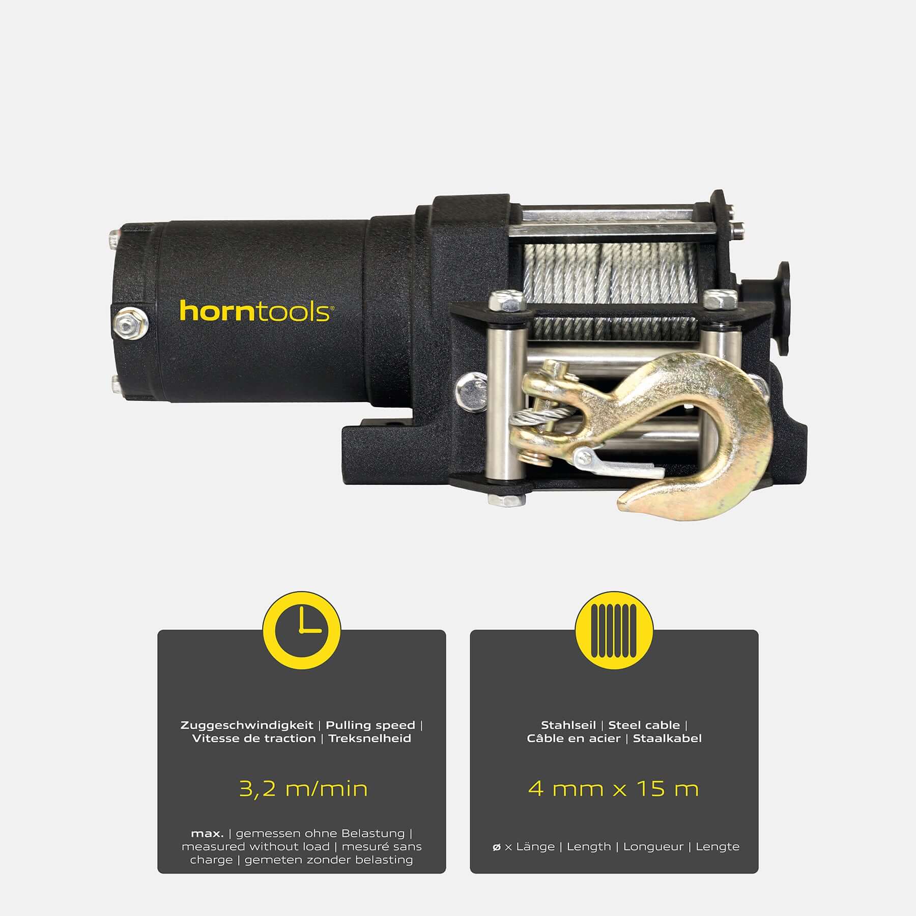 Horntools Elektrische Seilwinde Beta 0,9 Tonnen – Bild 4
