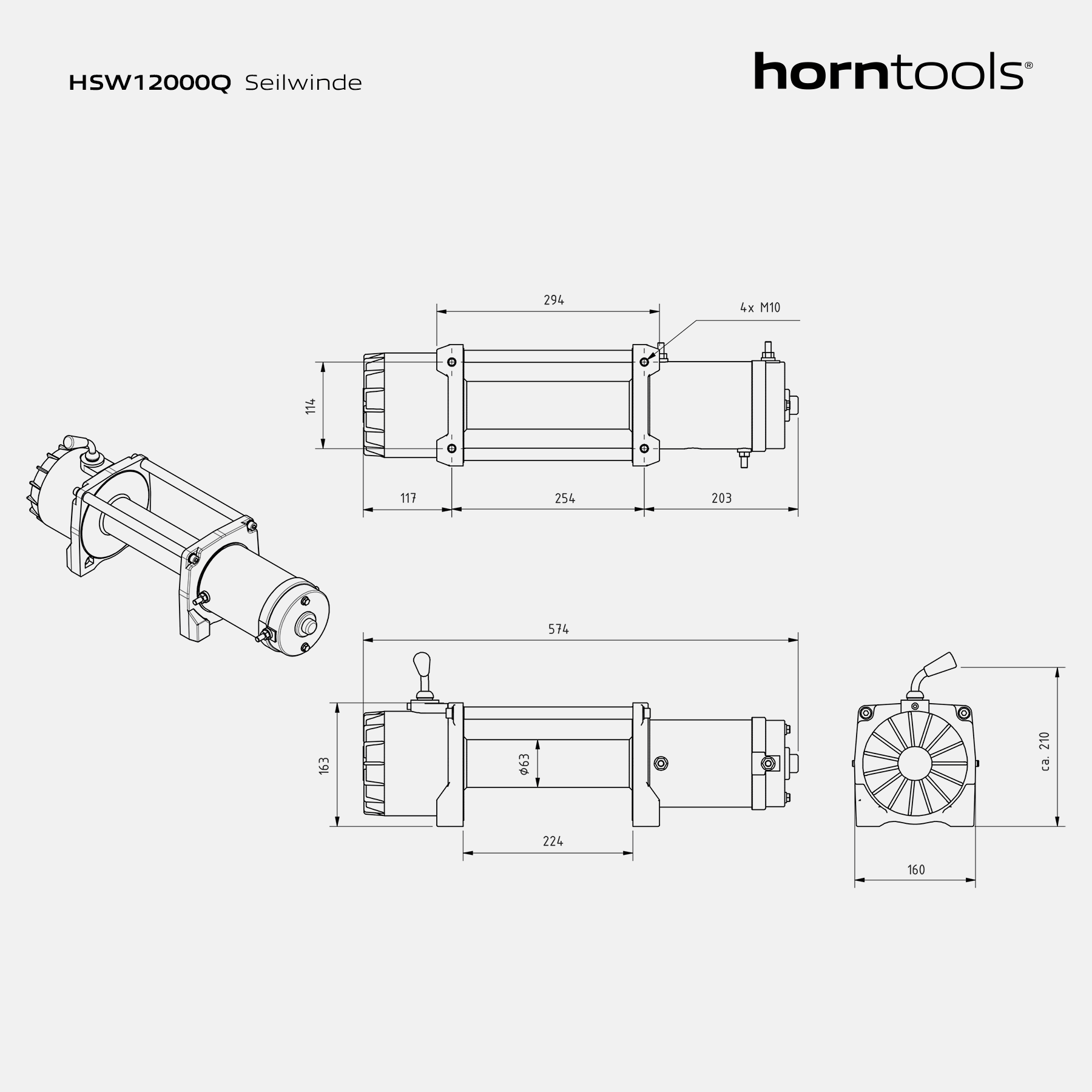 Horntools Seilwinde Alpha 5,4 Tonnen Quick – Bild 15