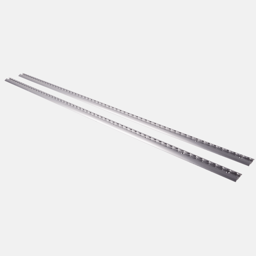 Horntools Montage Satz HPABACK03 Airline Schiene Alu eckig 2 Stück 12x65x1500 mm silber