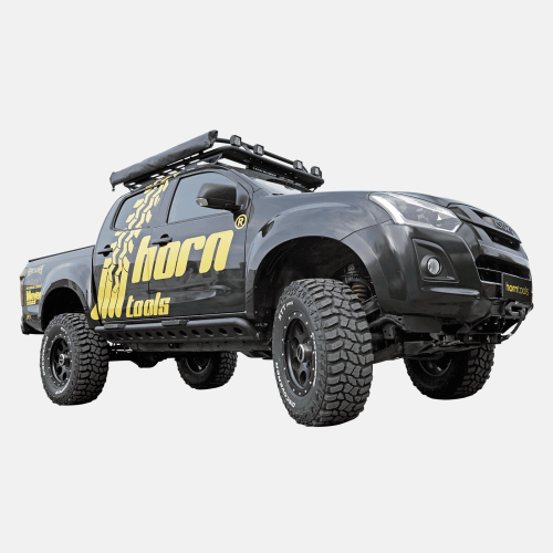 Horntools Rockslider LAPIS Aluminium für Isuzu D-Max Bj. 2012 - 2020
