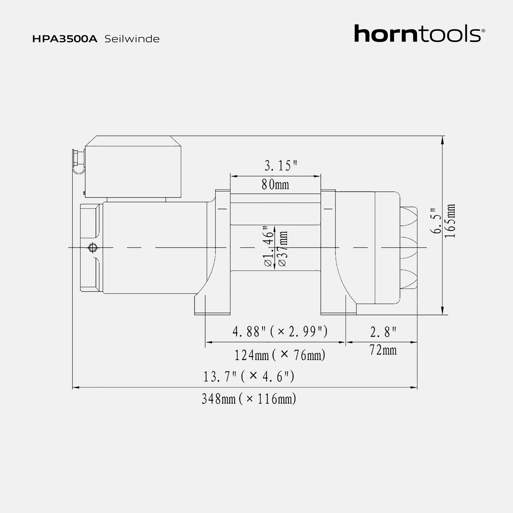 Horntools Mobiles Seilwindensystem mit 1,6 Tonnen und 22m Kunststoffseil – Bild 5