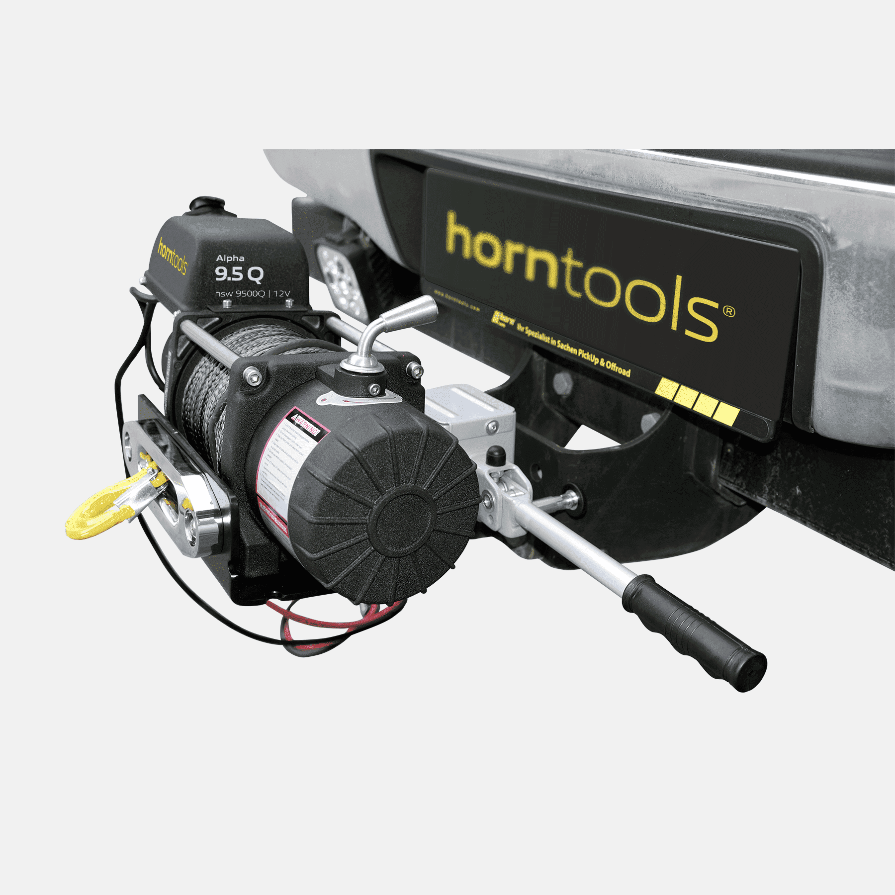 Horntools Mobiles Seilwindensystem Super Speed 4.3 Tonnen 12V mit 80m Kunststoffseil – Bild 2