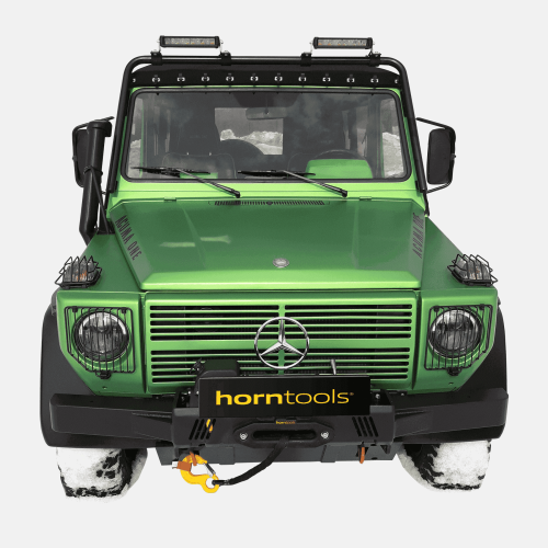 Horntools Seilwindensystem Mercedes Puch G 24V inklusive Stoßstange