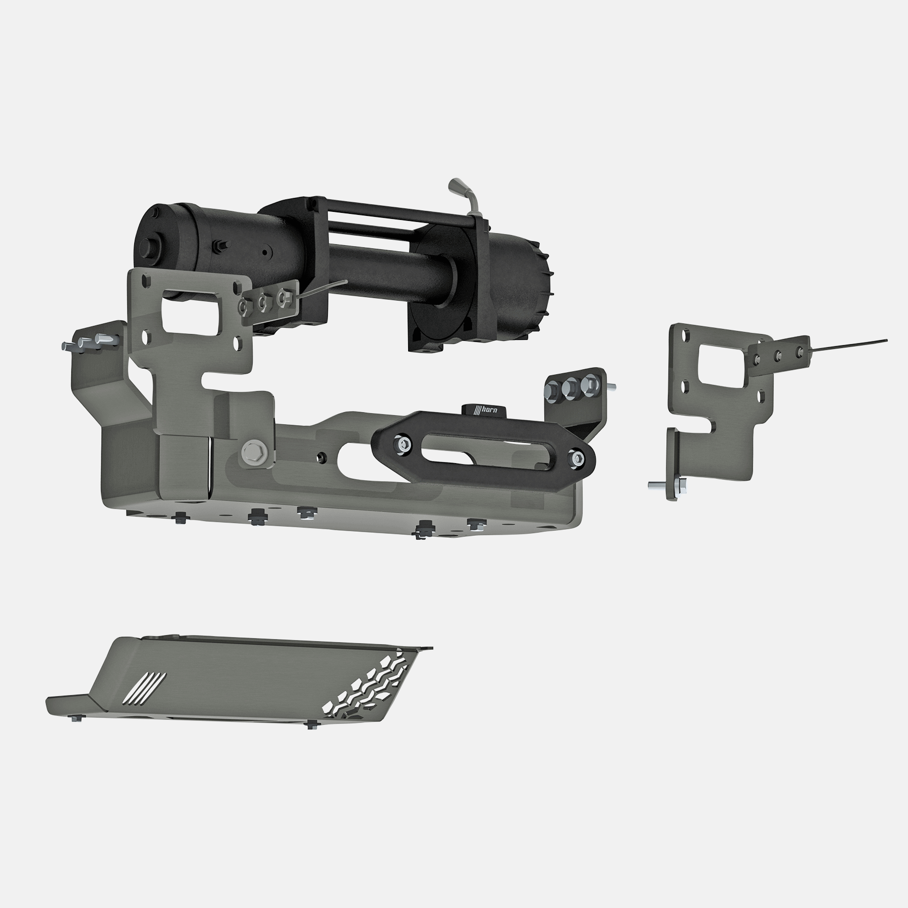 Horntools Seilwindensystem Alpha 4,3 Tonnen für Toyota Hilux Revo ab Bj. 2016 – Bild 4
