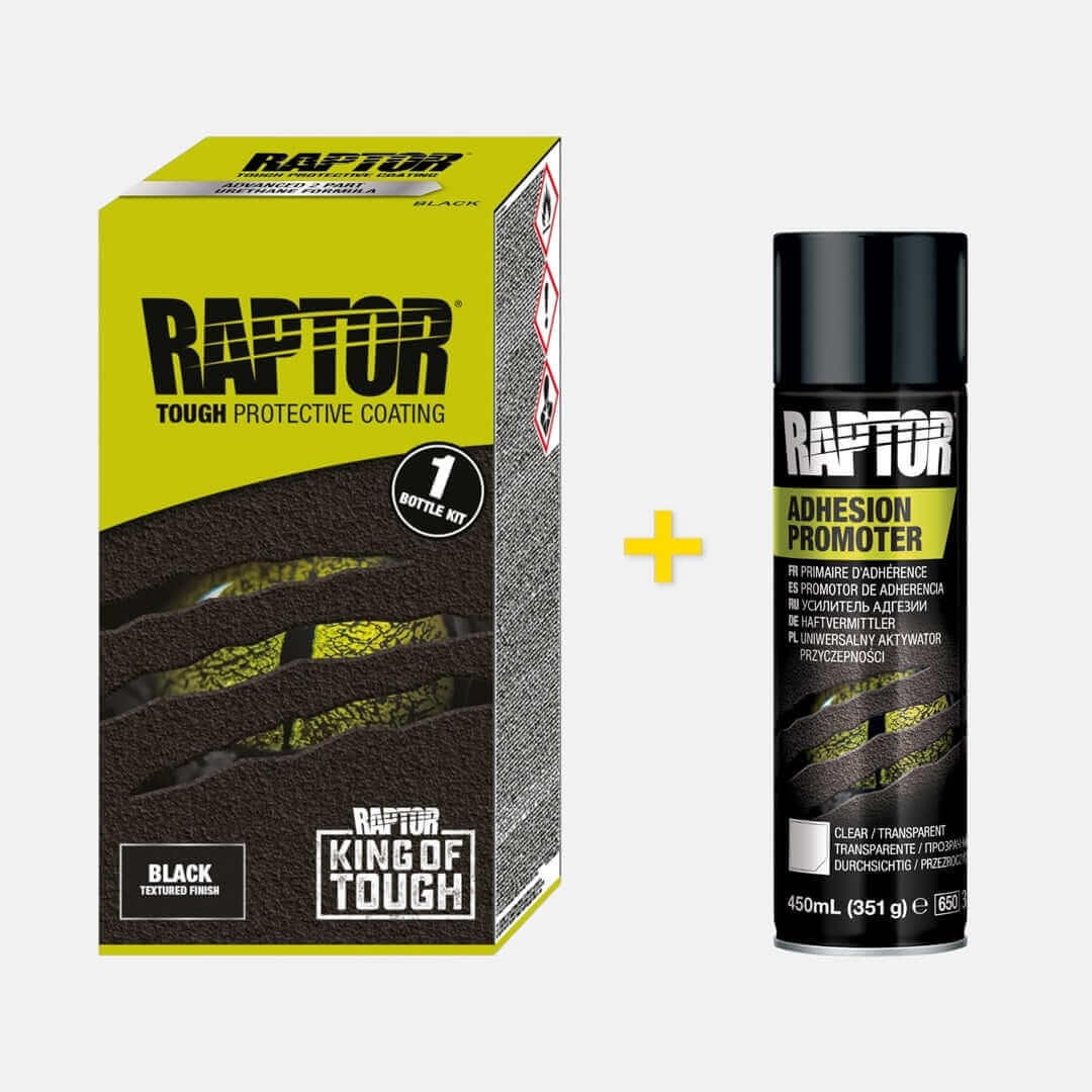 Horntools RAPTOR Lack Schwarz + Haftmittel klar (Kunststoff) Bundle