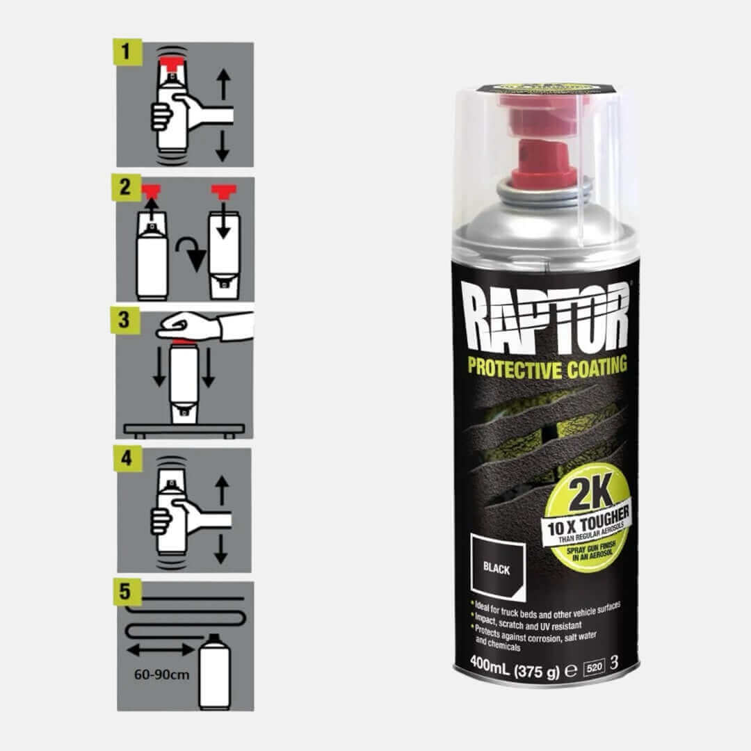Horntools 6 x RAPTOR 2K Spraydose + gratis Ätzgrundierung – Bild 4