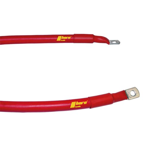 Horntools Kupferkabel 25 mm2 rot inkl 2x Kabelschuh - verschiedene Längen